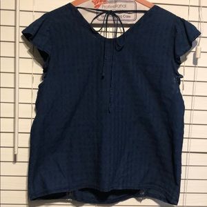 Gap Navy blue top with short sleeves